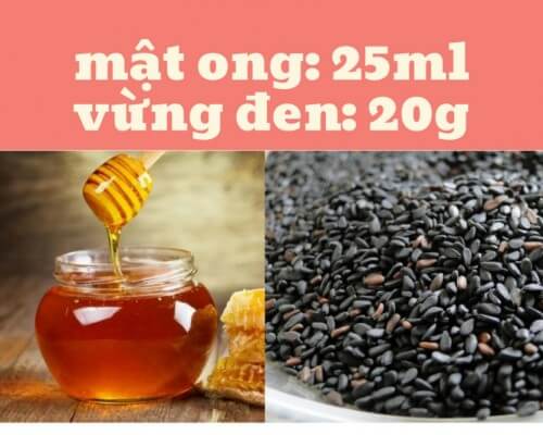 Vừng đen kết hợp với mật ong chữa táo bón